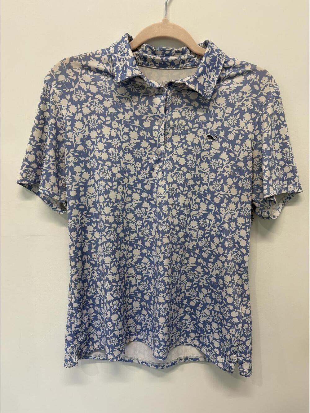 Vineyard Vines Performance Floral Polo Shirt Medium